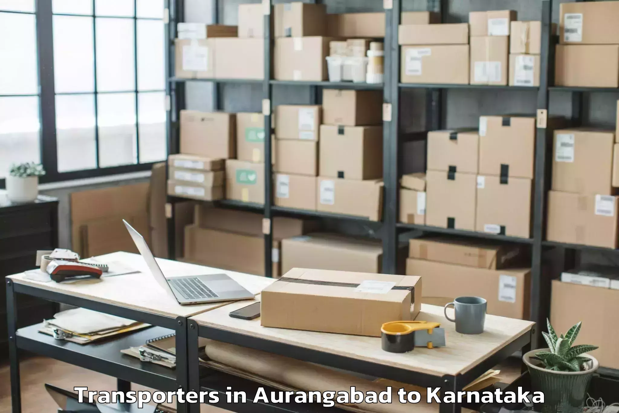 Top Aurangabad to Harpanahalli Transporters Available